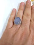 Natural Yemeni Agate Ring – 925 Silver from Iran image