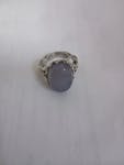 Natural Yemeni Agate Ring – 925 Silver from Iran image
