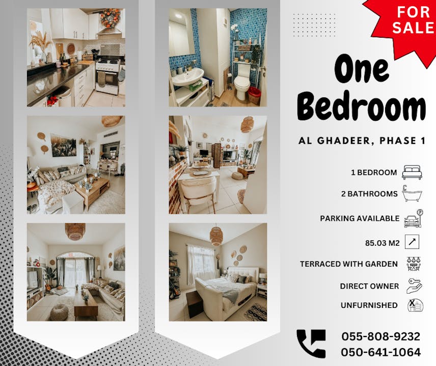 ONE BEDROOM FOR SALE!