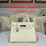 Hermes Women Kelly Bag 28 Epsom Leather-White image