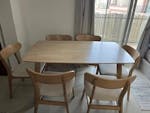 Wooden Dining Table for 6 – Like New image
